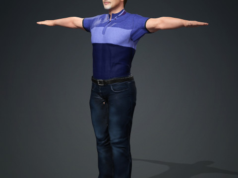 Brad Pitt Model 3D