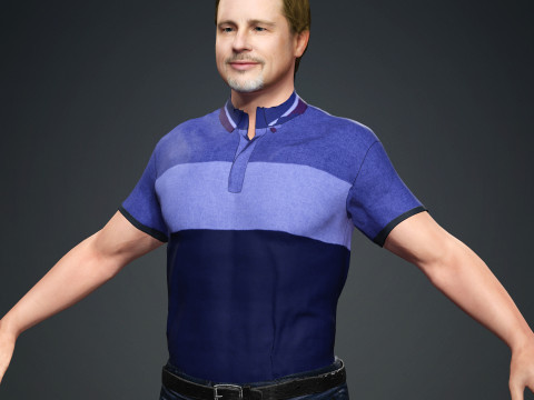 Brad Pitt Model 3D
