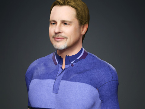 Brad Pitt Modelo 3D