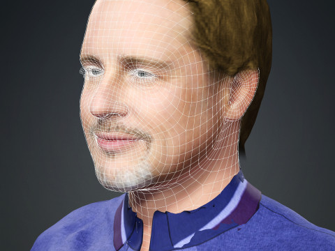 Brad Pitt Model 3D