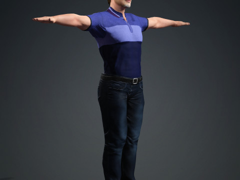Brad Pitt Model 3D