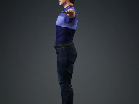 Brad Pitt Model 3D
