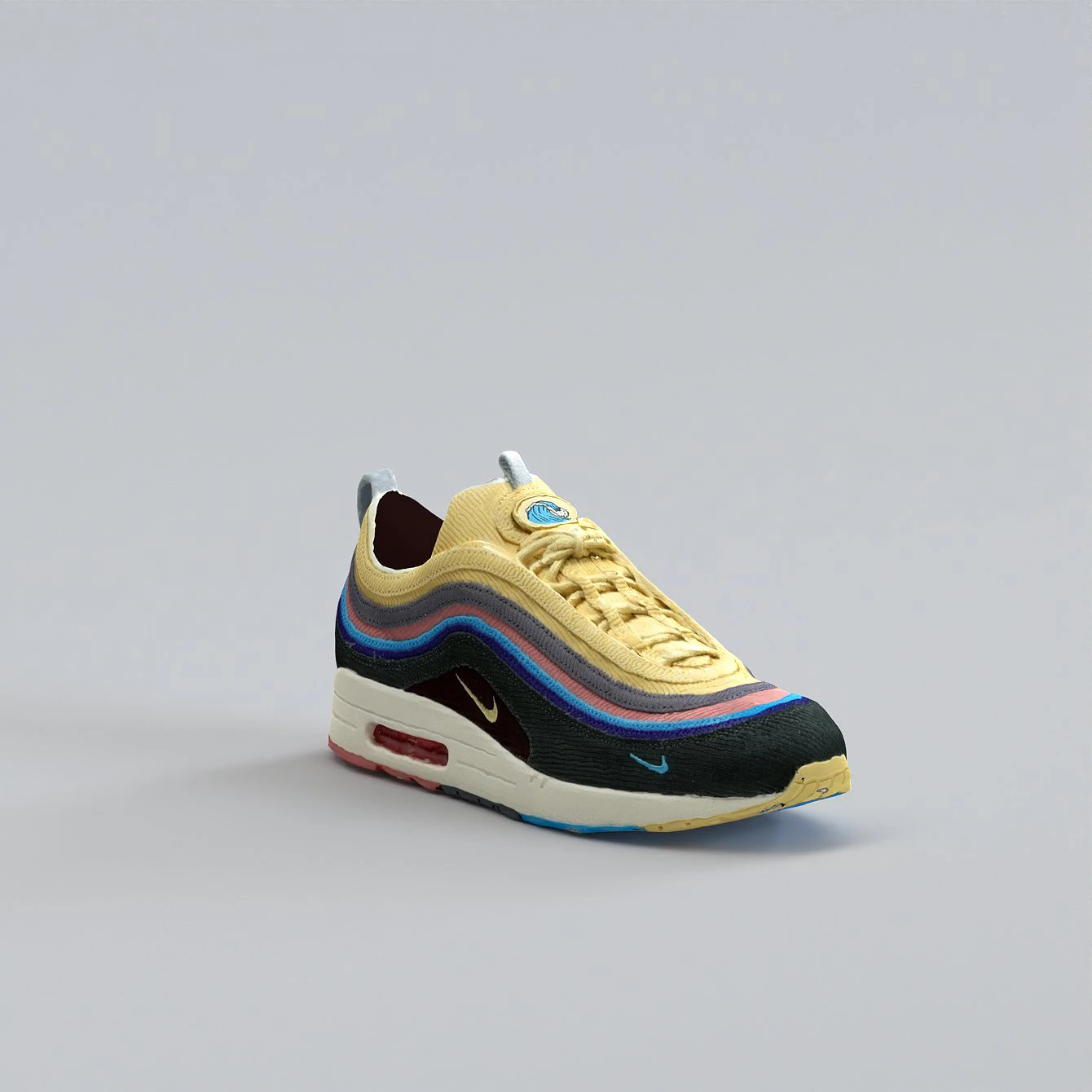 Nike Air Max 97 Sean AJ4219-400 3D Model .c4d .max .obj .3ds .fbx .stl .blend 
