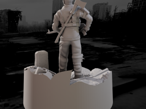 Scavenger Bravo 1-35 scale miniature 3D Baskı Modeli