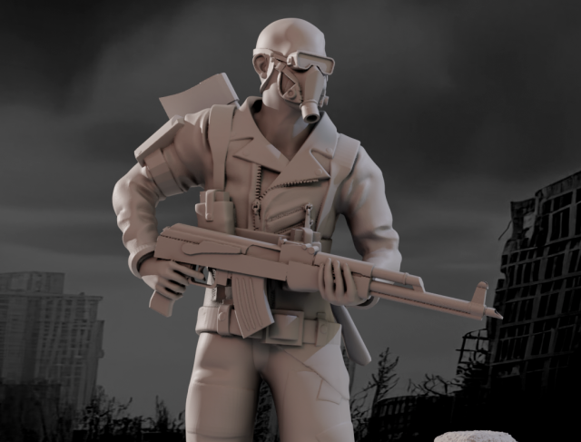 Scavenger Bravo 1-35 scale miniature 3D Baskı Modeli .c4d .max .obj .3ds .fbx .stl .blend 