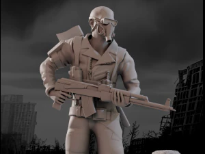 Miniatura Scavenger Bravo scala 1-35 Modello di stampa 3D