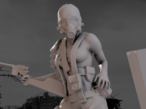 Scavenger Charlie 1-35 scale miniature 3D Print Model