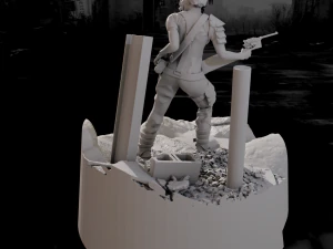 Miniatura do Scavenger Charlie em escala 1-35 Modelo de Impressão 3D