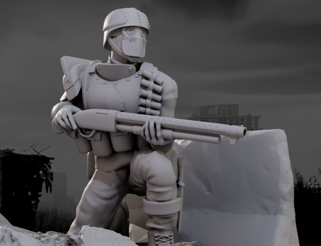 Scavenger Delta 1-35 scale miniature Model do druku 3D .c4d .max .obj .3ds .fbx .stl .blend 