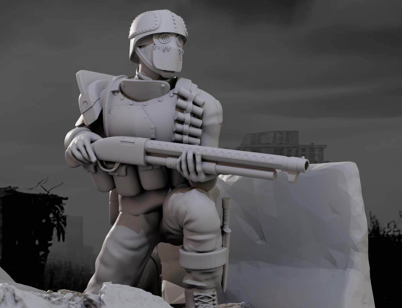 Scavenger Delta 1-35 scale miniature 3D Print Model .c4d .max .obj .3ds .fbx .stl .blend 