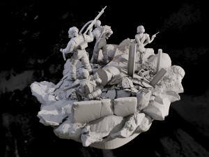 Scavengers pack FULL Diorama 3D Baskı Modeli