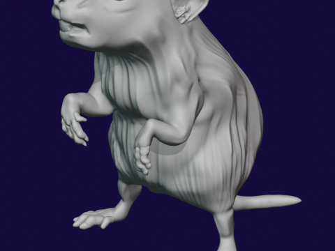 Pack of giant Rats 3D-printmodel