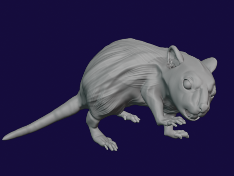 Pack of giant Rats 3D-printmodel