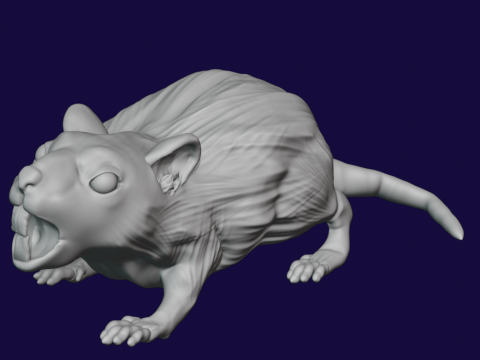 Pack of giant Rats 3D-printmodel