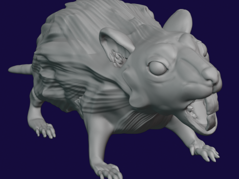 Pack of giant Rats 3D-printmodel