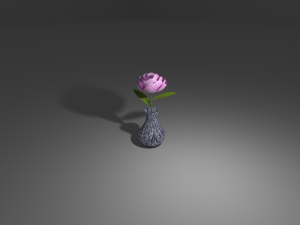 A flower in a vase Modelo 3D