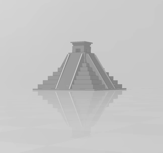 Piramide maya 3D Print Model .c4d .max .obj .3ds .fbx .stl .blend 