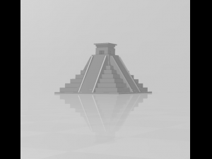 Piramide maya Modèles 3D en vedette