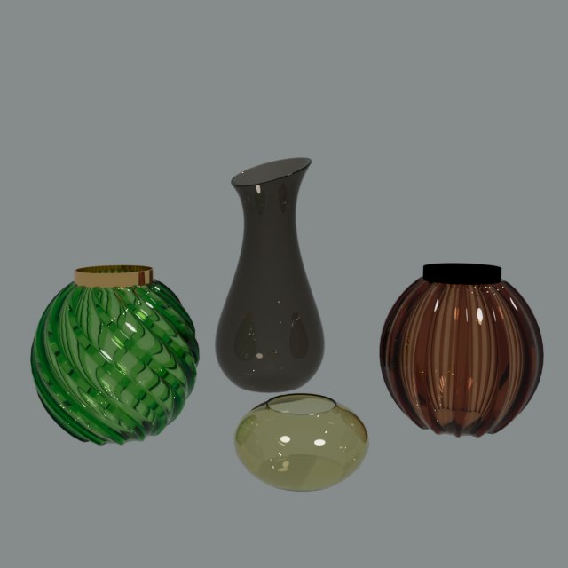 Vases Modelo 3D .c4d .max .obj .3ds .fbx .stl .blend 