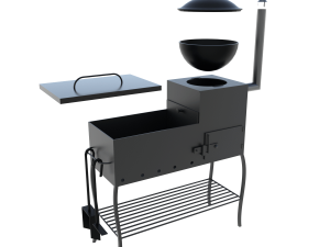 Brasier 2 in 1 3D Model