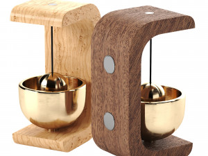 Forest Song Creative Wooden Door Bell 3D Model