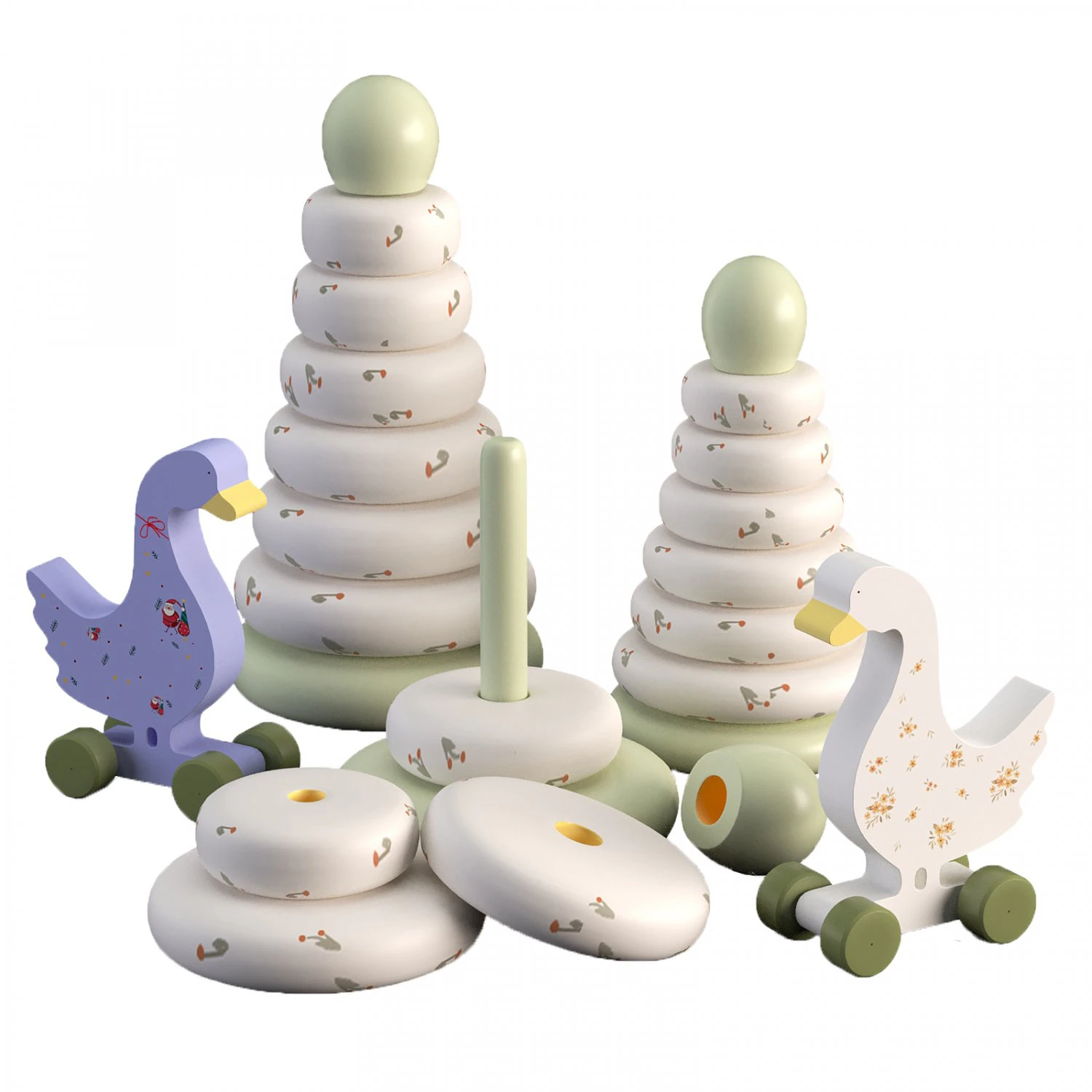PYRAMID GURNEY TOY GOOSE 3D Model .c4d .max .obj .3ds .fbx .stl .blend 