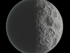 ムーン 3D 3Dモデル