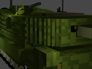 ローポリタンク 3Dモデル