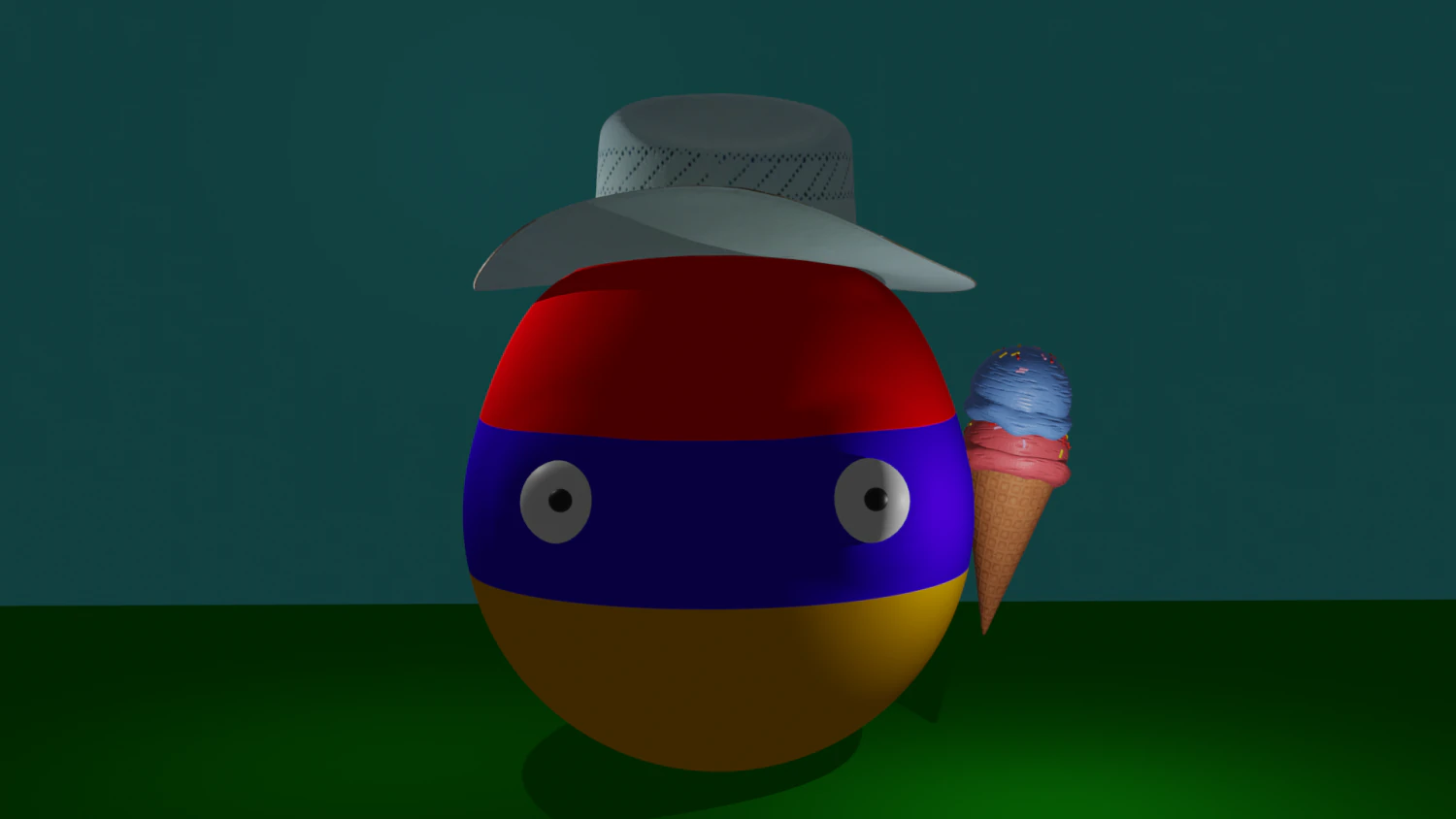 Armenian country ball 3D Model .c4d .max .obj .3ds .fbx .stl .blend 