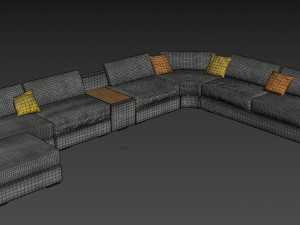 Living room sofa Modelo 3D