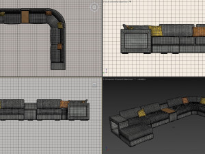 Living room sofa Modelo 3D