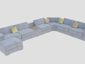 Living room sofa 3D Model
