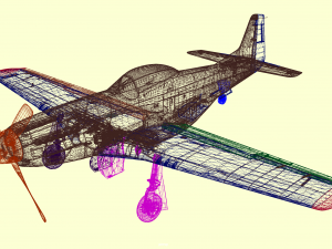 North American P-51 Mustang 3D Модель