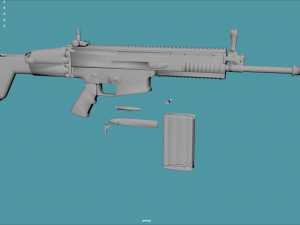 FN SCAR 3D Модель