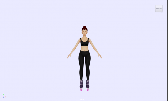 Girl 3D Model .c4d .max .obj .3ds .fbx .stl .blend 