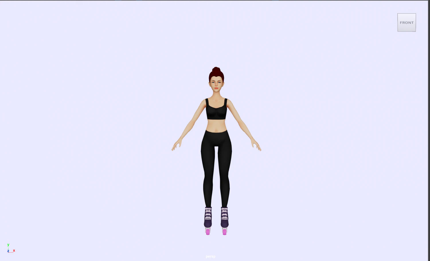 Girl 3D Model .c4d .max .obj .3ds .fbx .stl .blend 
