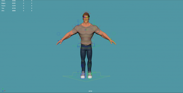 Athletic 3D Model .c4d .max .obj .3ds .fbx .stl .blend 
