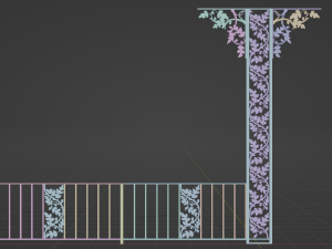 Landeau Wrought Iron Rail 3D मॉडल