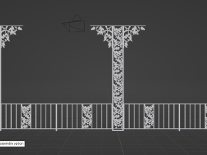 Landeau Wrought Iron Rail 3D मॉडल