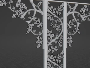 Landeau Wrought Iron Rail 3D Model