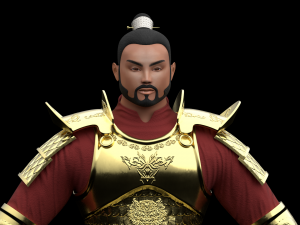 Ancient Chinese Samurai Warrior 3D Модель