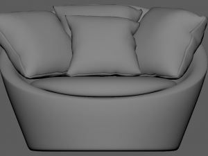 Paxton Armchair 3D Model
