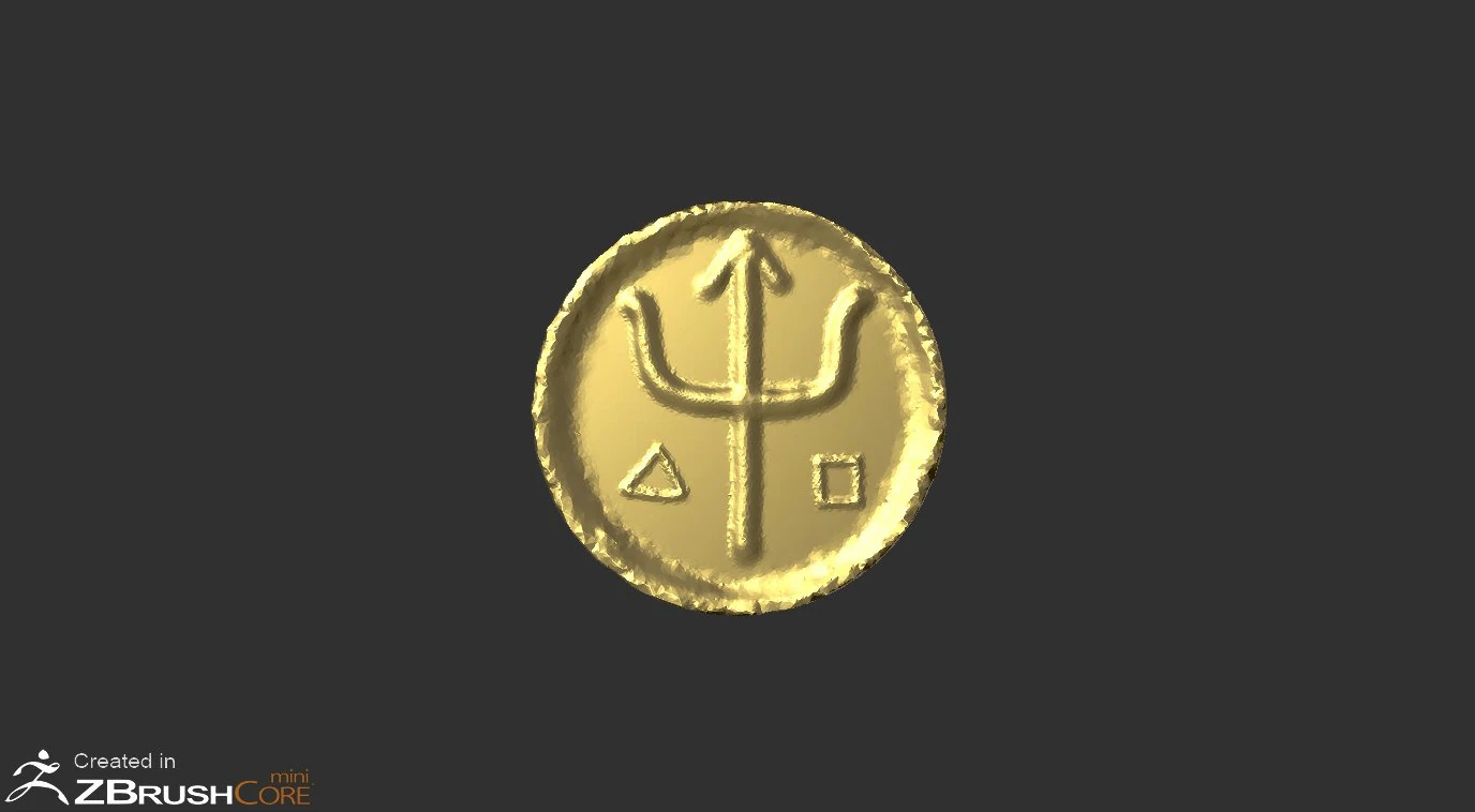 GoldCoin 3D Model .c4d .max .obj .3ds .fbx .stl .blend 
