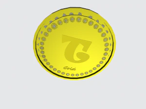 GoldCoin 3D Model