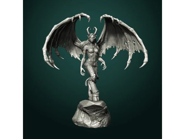 Demon Hunter World of Warcraft 3D Print Model .c4d .max .obj .3ds .fbx .stl .blend 