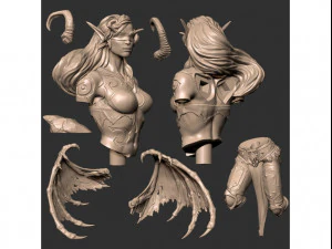 Demon Hunter World of Warcraft 3D Print Model