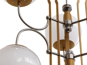 Lampu Gantung STILNOVO 6 CAHAYA Model 3D