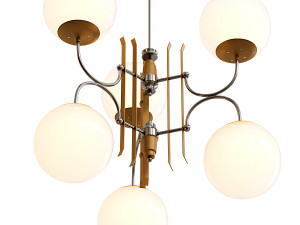 Lampu Gantung STILNOVO 6 CAHAYA Model 3D