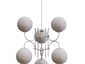 STILNOVO 6-LIGHT CHANDELIER 3D Model