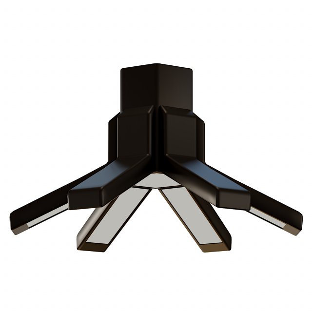 ASTER MEDIUM BLACK CEILING LAMP BY ROBERTO FAVARETTO 3Dモデル .c4d .max .obj .3ds .fbx .stl .blend 